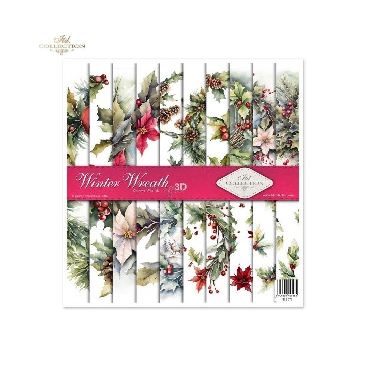 Scrapbookingpapier SLS-078 Winterkrans