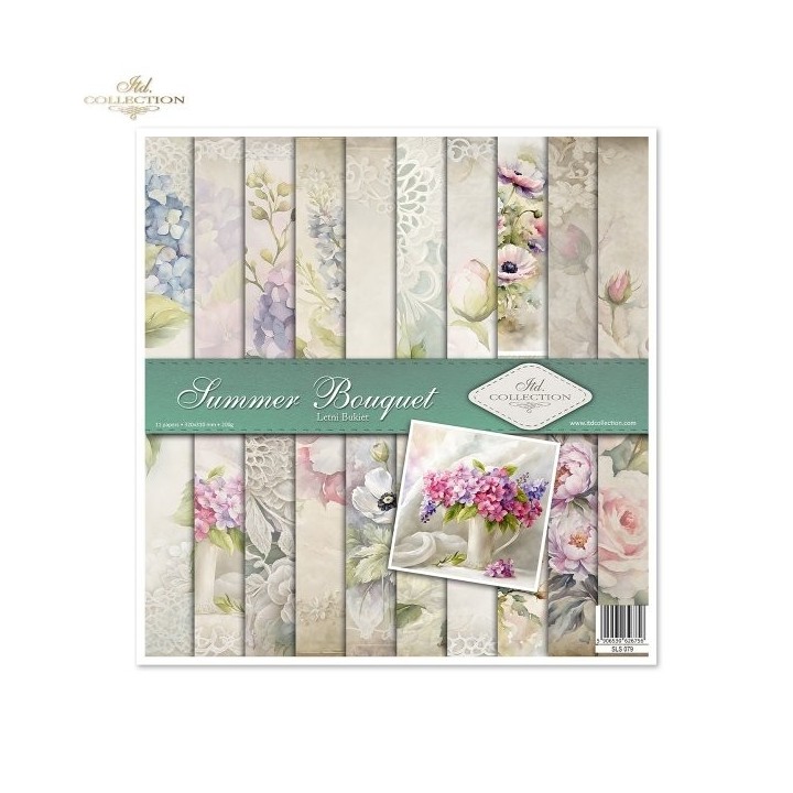Scrapbookingpapier SLS-079 Zomerboeket