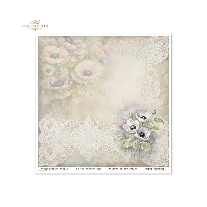 Scrapbookingpapier SLS-079 Zomerboeket