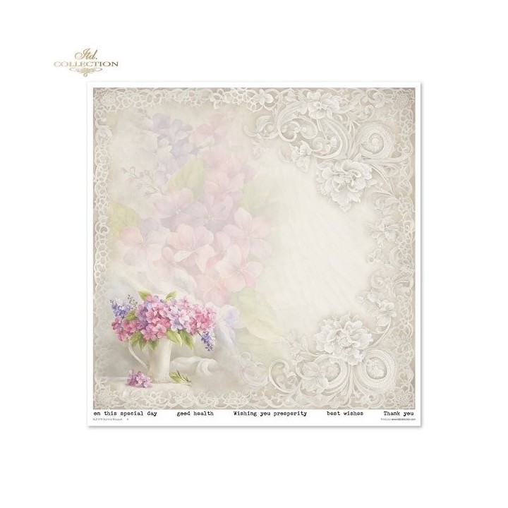 Scrapbookingpapier SLS-079 Zomerboeket