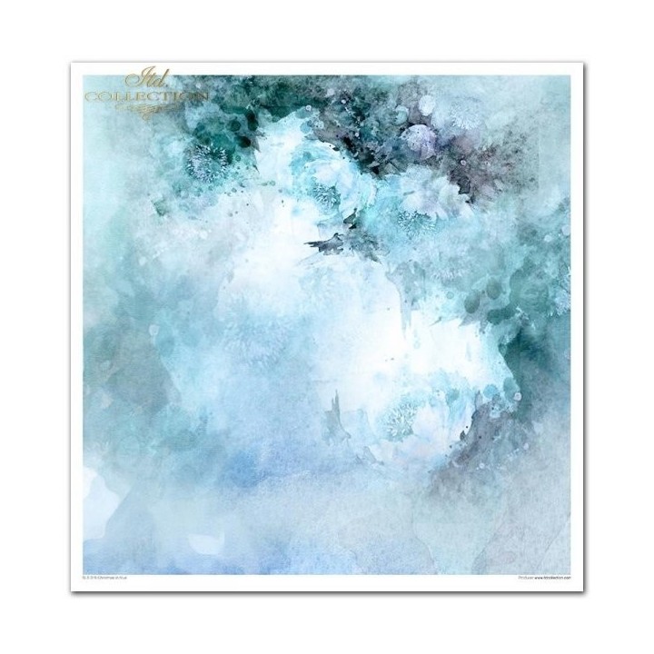 Scrapbookingpapier SLS-019 ''Kerst in blauw'' ---- PRODUCT MET KORTING