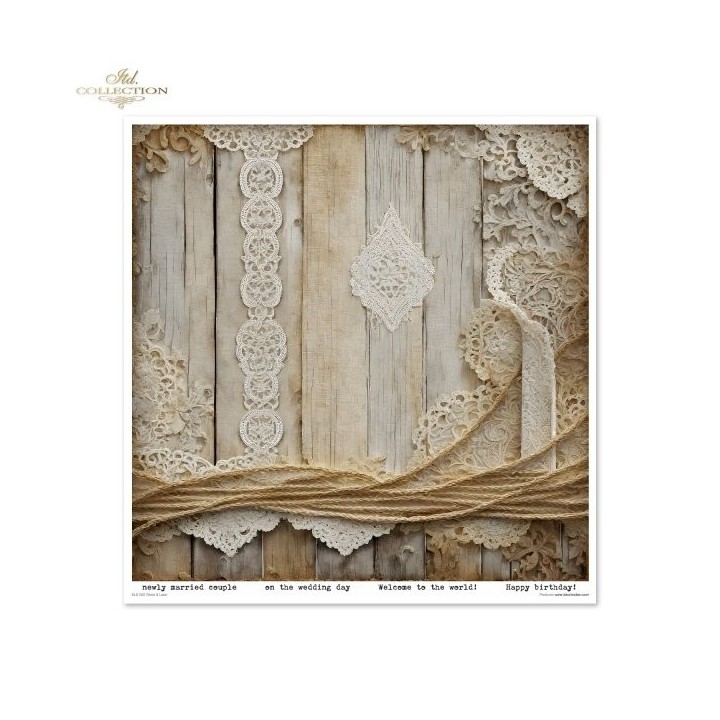 Scrapbookingpapier SLS-080 Hout & Kant