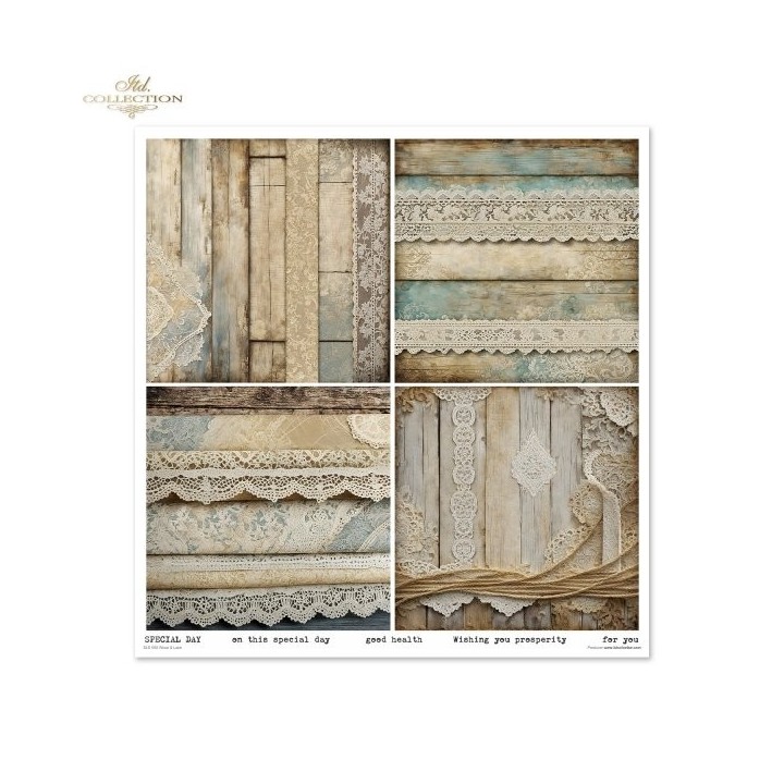 Scrapbookingpapier SLS-080 Hout & Kant