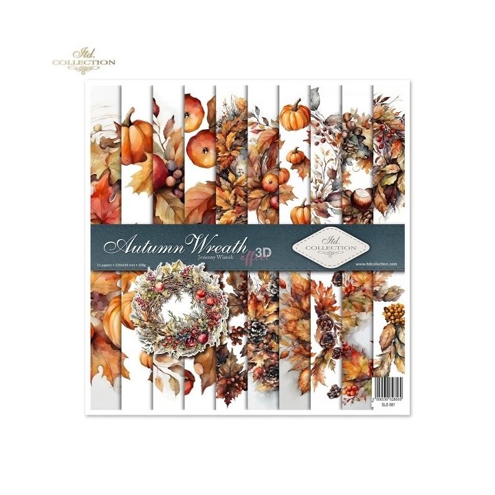 Scrapbookingpapier SLS-081 Herfstkrans