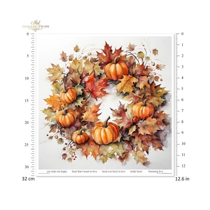 Scrapbookingpapier SLS-081 Herfstkrans