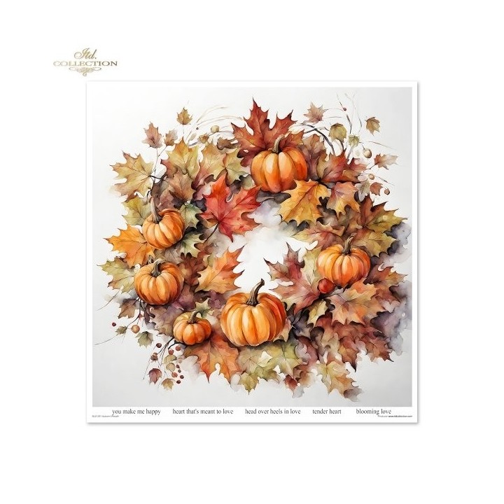 Scrapbookingpapier SLS-081 Herfstkrans
