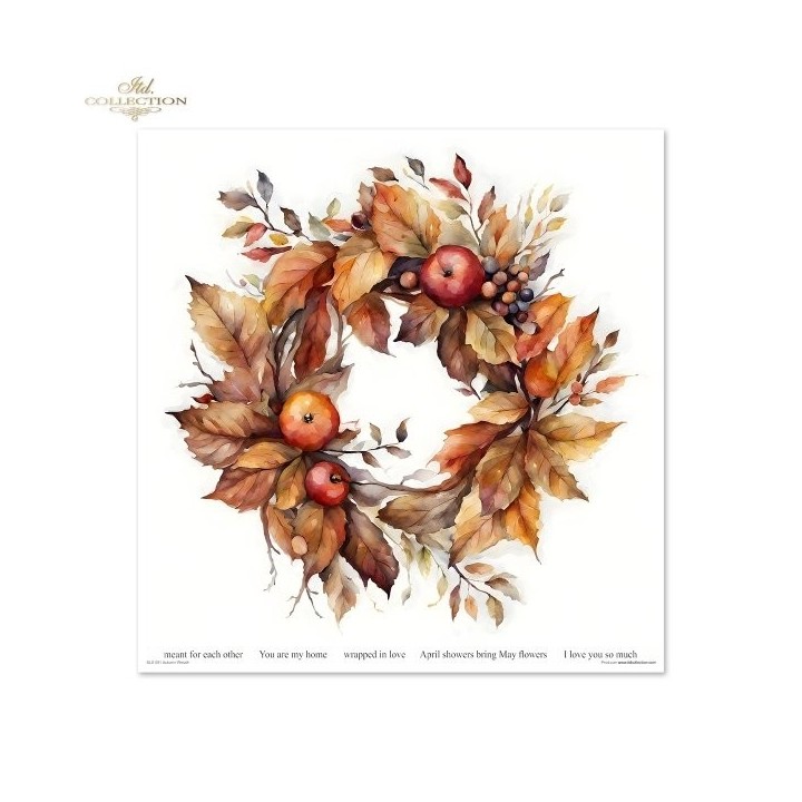 Scrapbookingpapier SLS-081 Herfstkrans