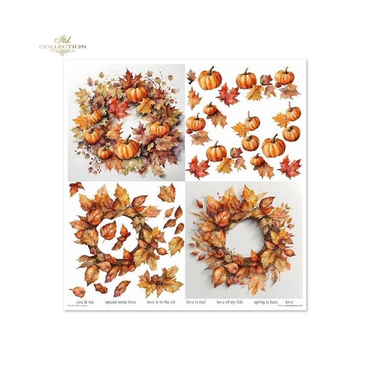 Scrapbookingpapier SLS-081 Herfstkrans
