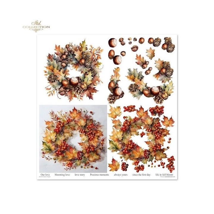 Scrapbookingpapier SLS-081 Herfstkrans