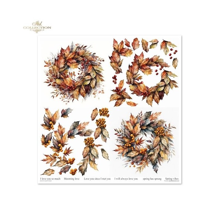 Scrapbookingpapier SLS-081 Herfstkrans