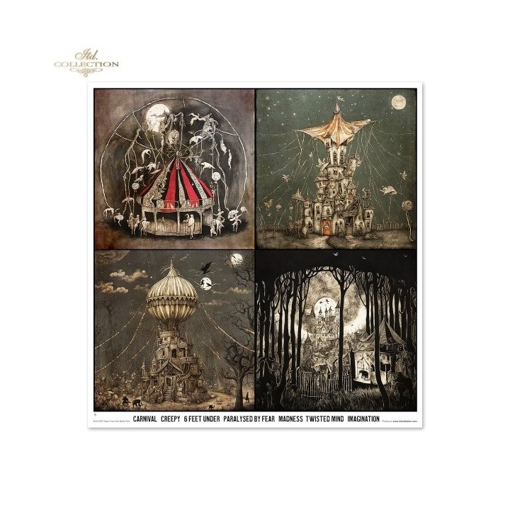 Scrapbookingpapier SLS-082 Verhalen van de Donkere Kermis