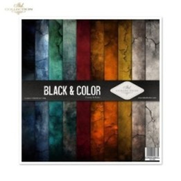Scrapbookingpapier SLS-083 Zwart & Kleur