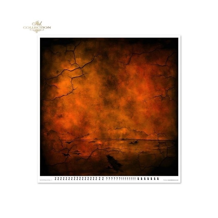 Scrapbookingpapier SLS-083 Zwart & Kleur
