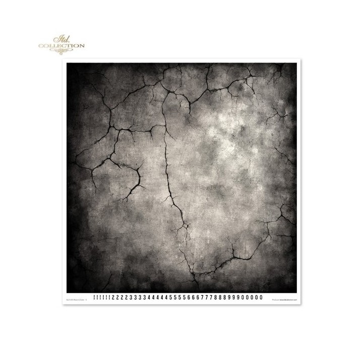 Scrapbookingpapier SLS-083 Zwart & Kleur