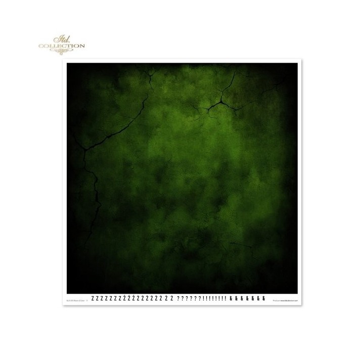 Scrapbookingpapier SLS-083 Zwart & Kleur