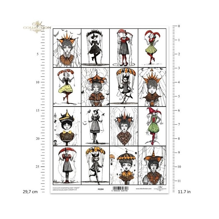 Translucent scrapbookingpapier P0284