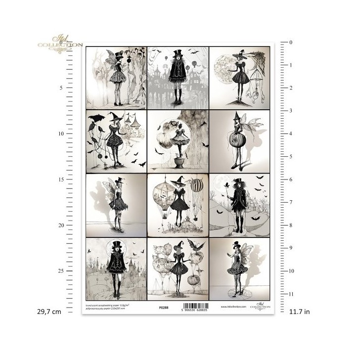 Translucent scrapbookpapier P0288