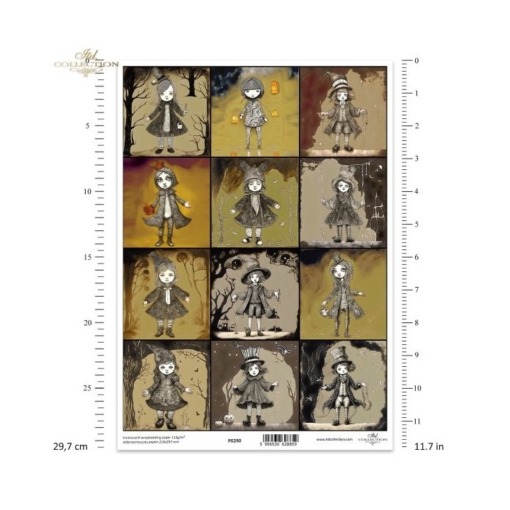 Translucent scrapbookpapier P0290