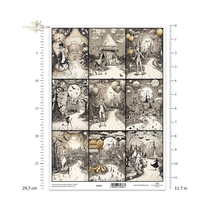 Translucent scrapbookingpapier P0292