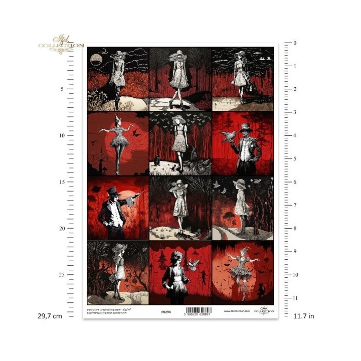 Translucent scrapbookpapier P0294