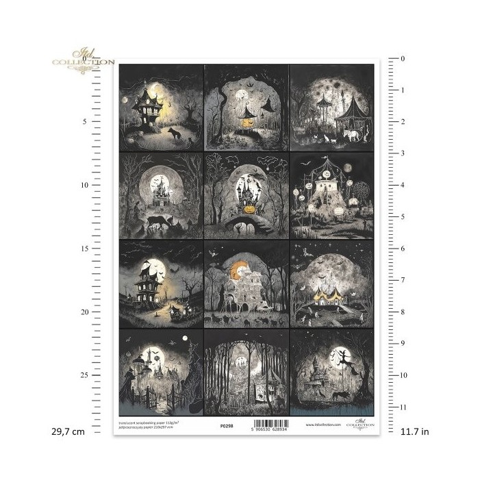 Translucent scrapbookingpapier P0298