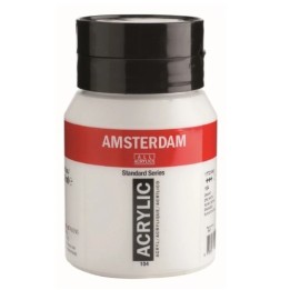 Amsterdam Acrylverf Pot 500ml Zinkwit 104