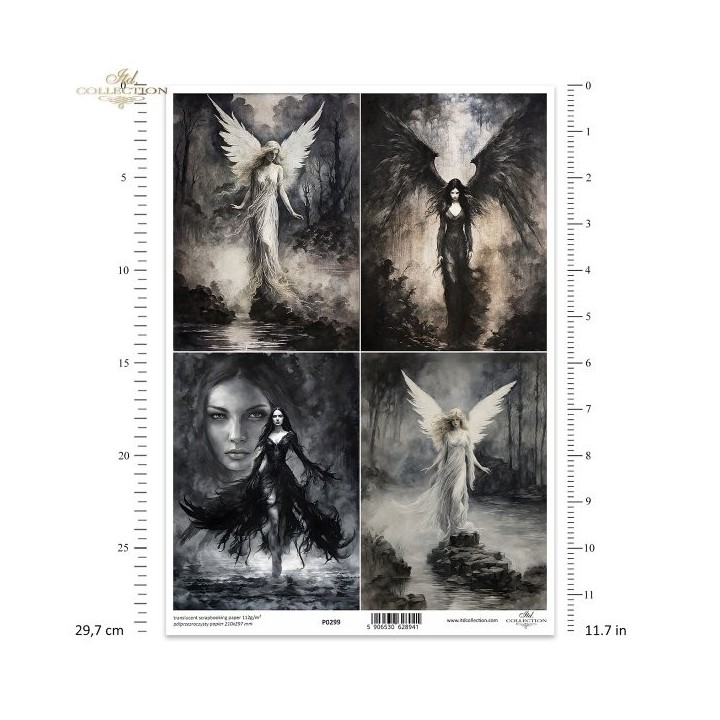 Translucent scrapbookingpapier P0299