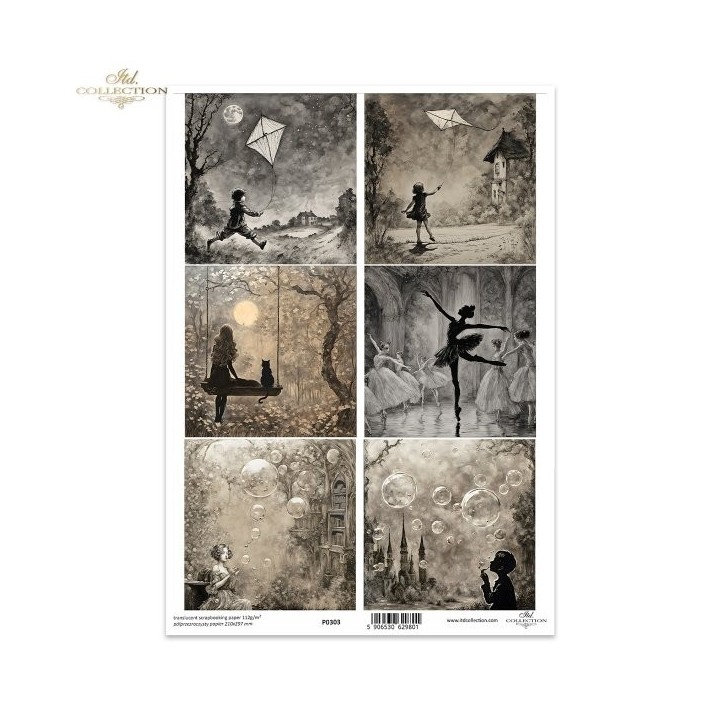 Translucent scrapbookingpapier P0303