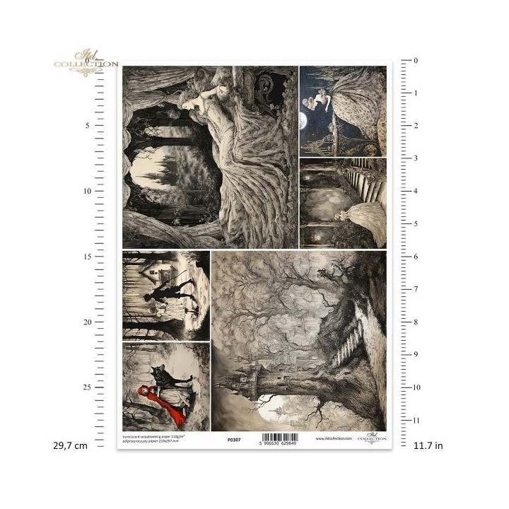 Translucent scrapbookingpapier P0307