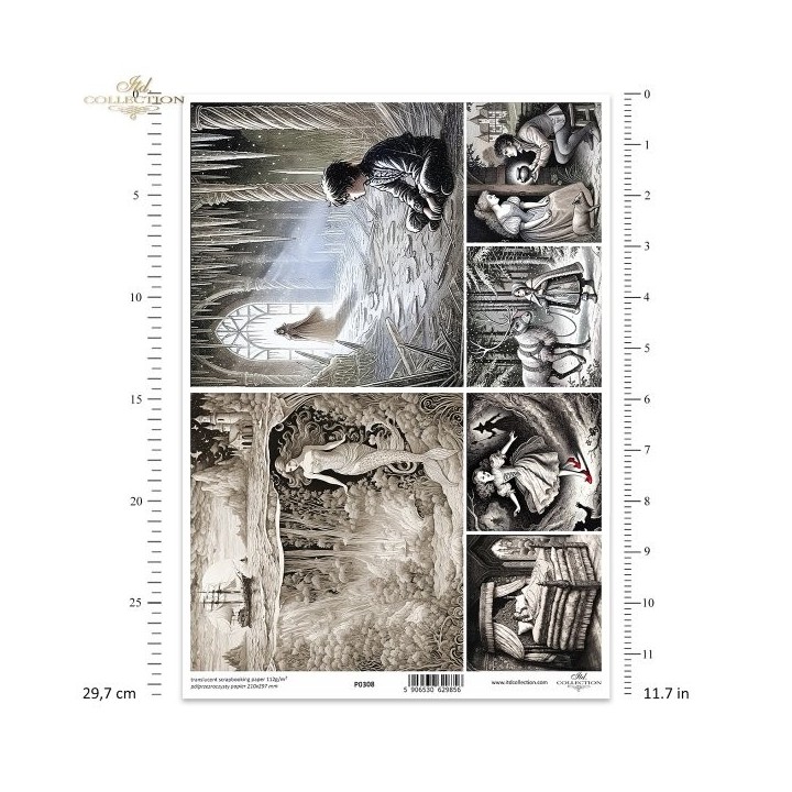 Translucent scrapbookpapier P0308