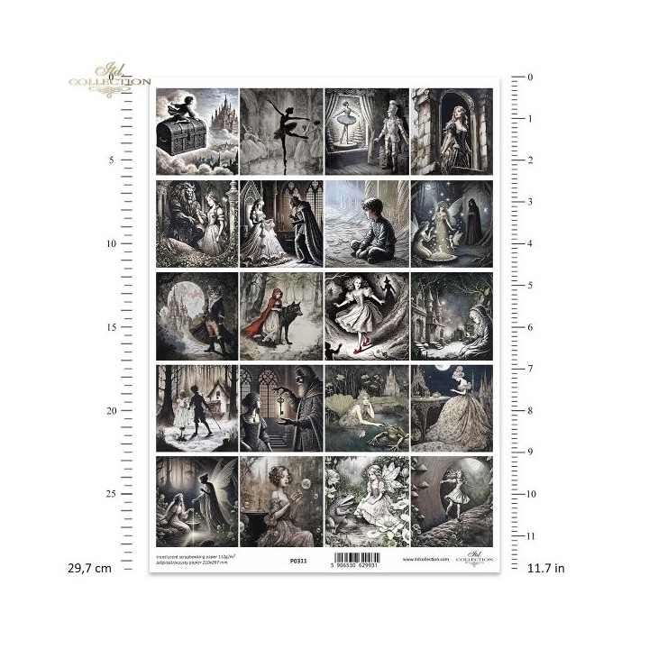 Translucent scrapbookpapier P0311
