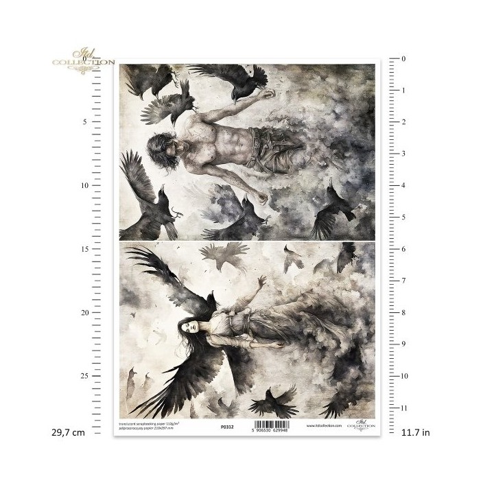 Translucent scrapbookingpapier P0312
