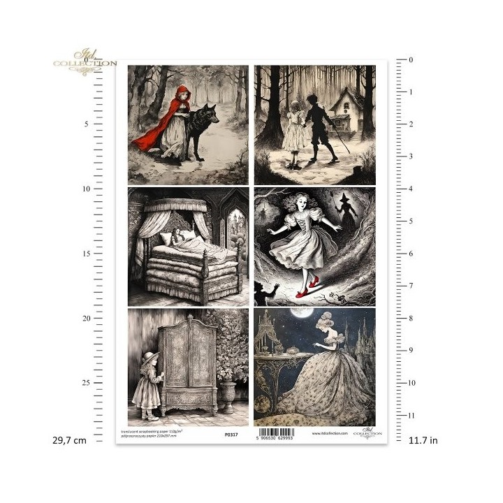 Translucent scrapbookpapier P0317