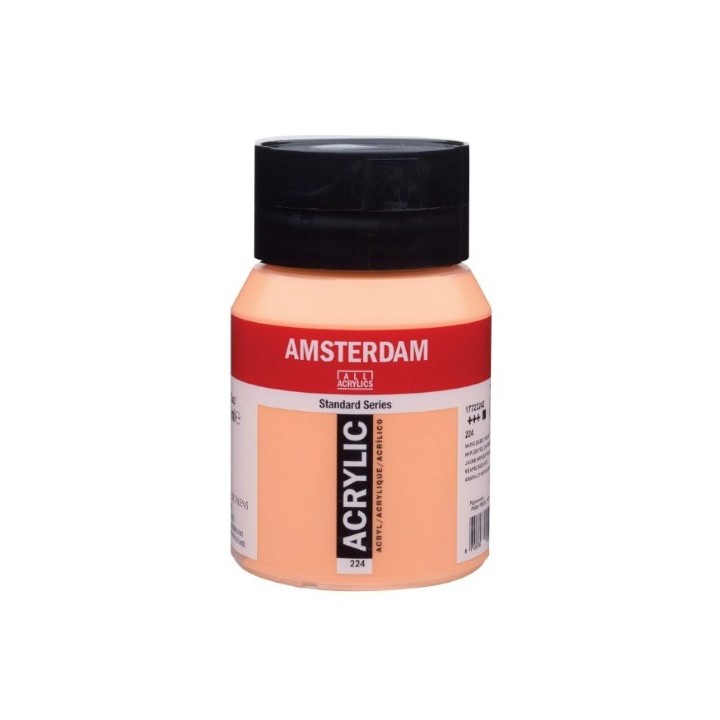 Amsterdam Acrylverf Pot 500ml Napelsgeel Rood 224