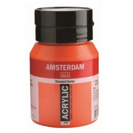 Amsterdam Acrylverf Pot 500ml Naftolrood Licht 398