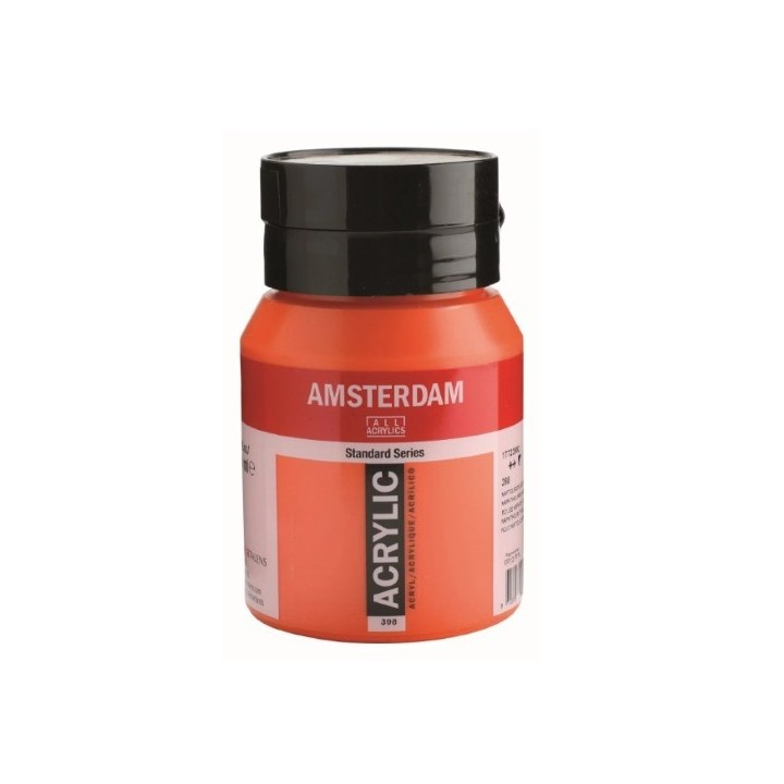 Amsterdam Acrylverf Pot 500ml Naftolrood Licht 398