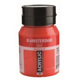 Amsterdam Acrylverf Pot 500ml Naftolrood Middel 396