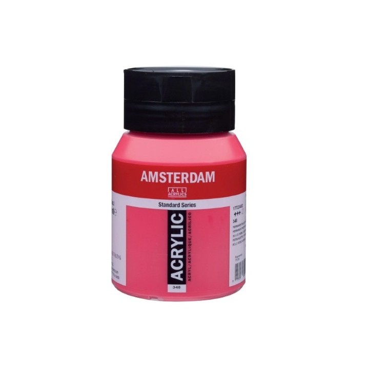 Amsterdam Acrylverf Pot 500ml Permanentrood Purper 348