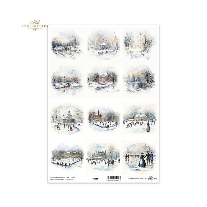 Translucent scrapbookingpapier P0322