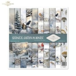 Scrapbookingpapier SLS-087 Botanische tuin in de winter