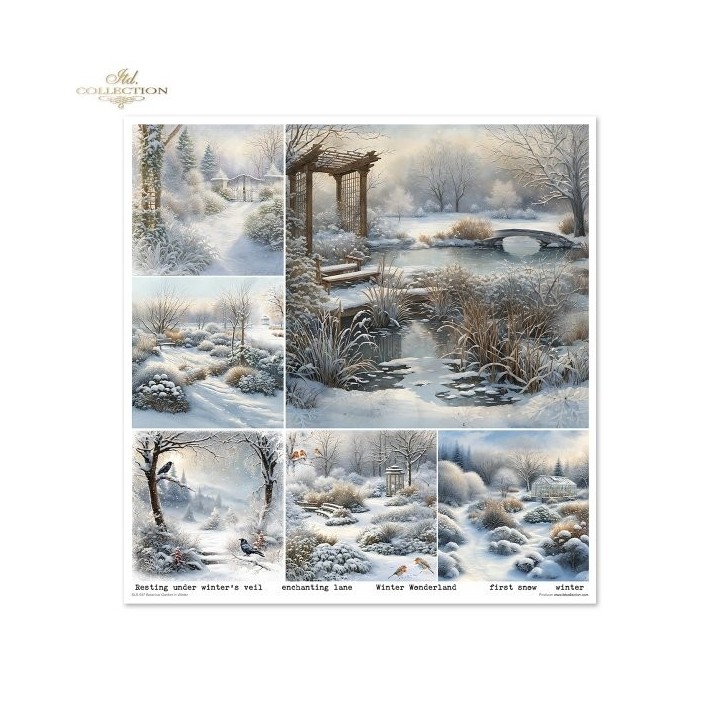 Scrapbookingpapier SLS-087 Botanical Garden in Winter