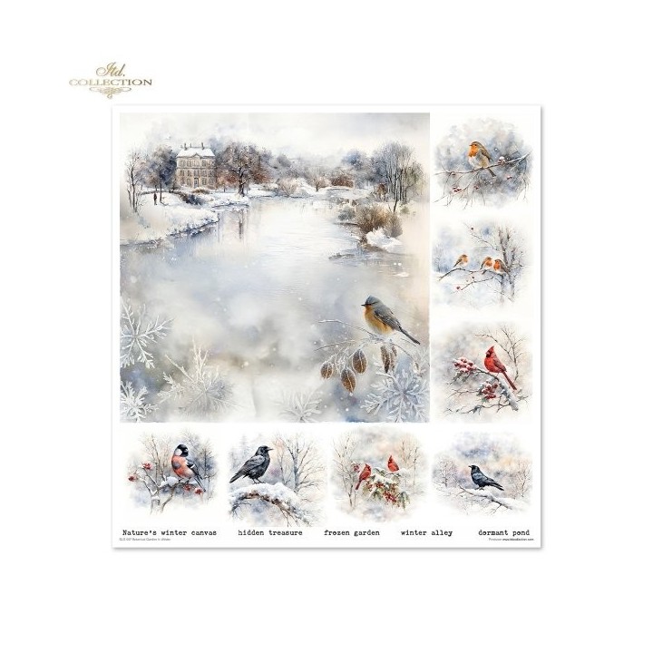 Scrapbookingpapier SLS-087 Botanical Garden in Winter