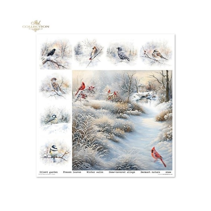 Scrapbookingpapier SLS-087 Botanical Garden in Winter