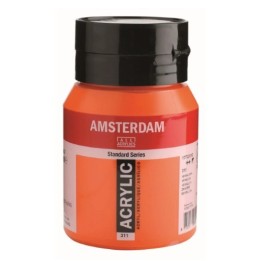 Amsterdam Acrylverf Pot 500ml Vermiljoen 311