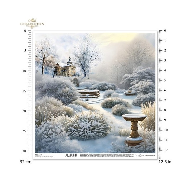scrapbookpapier SL1720 Botanical Garden in Winter