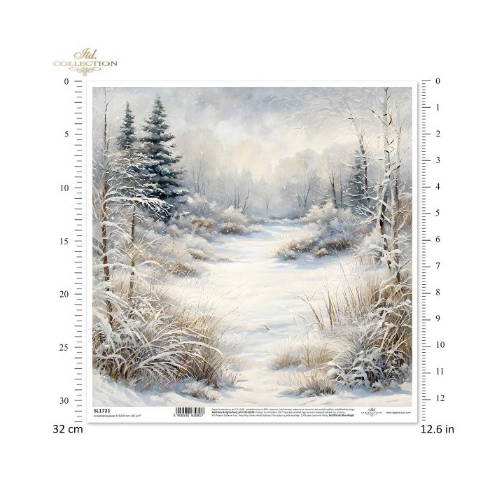 scrapbookpapier SL1721 Botanical Garden in Winter