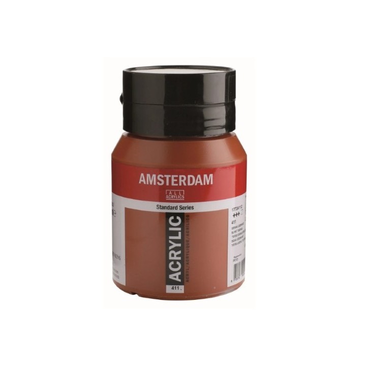 Amsterdam Acrylverf Pot 500ml Sienna Gebrand 411