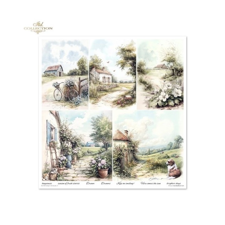 Scrapbookingpapier SLS-088 Cottage in the Country