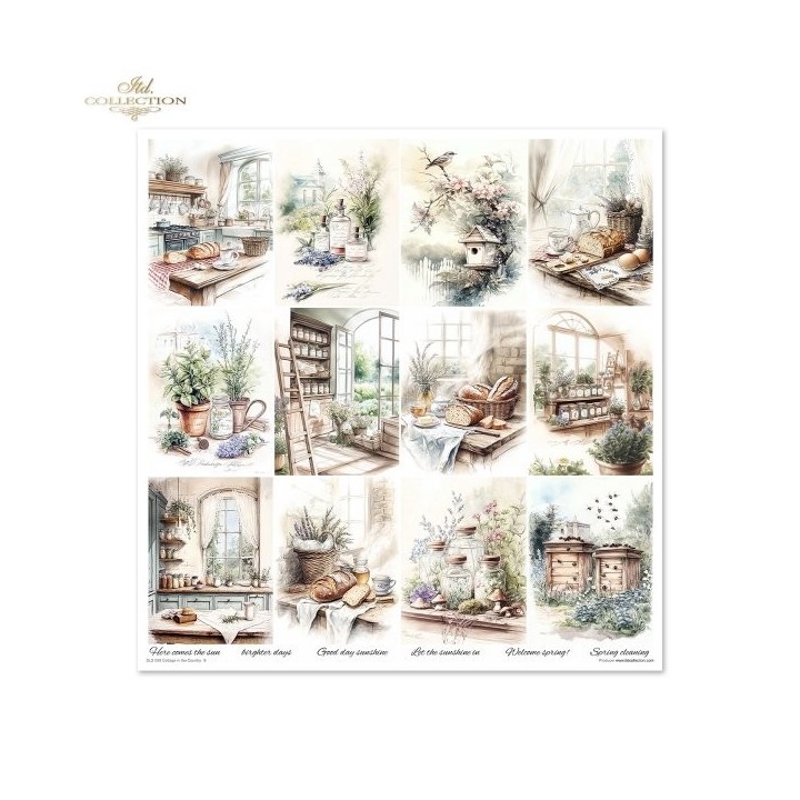 Scrapbookingpapier SLS-088 Cottage in the Country