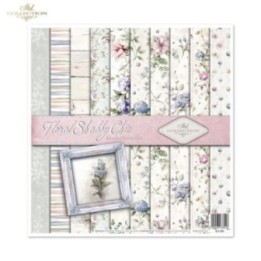 Scrapbookingpapier SLS-089 Bloemen Shabby Chic